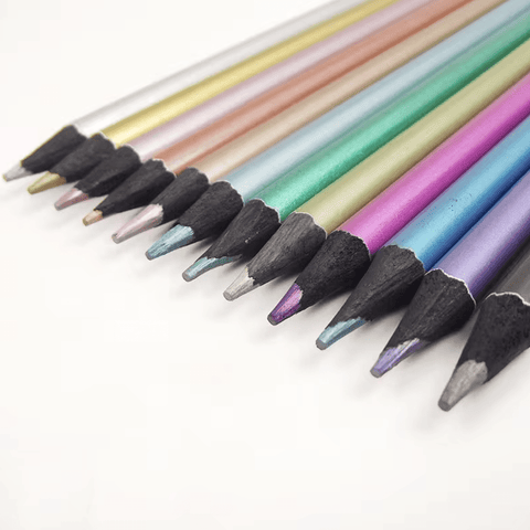 Metallic-Buntstifte – Set mit 12 Stück