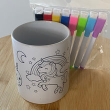 COLOR ME MUGS + 8 farbige, löschbare Magnetstifte im Set