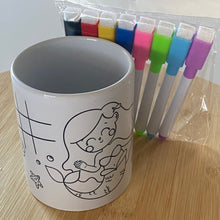 COLOR ME MUGS + 8 farbige, löschbare Magnetstifte im Set