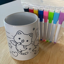 COLOR ME MUGS + 8 farbige, löschbare Magnetstifte im Set